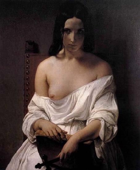 Francesco Hayez Meditation on the History of Italy oil painting picture